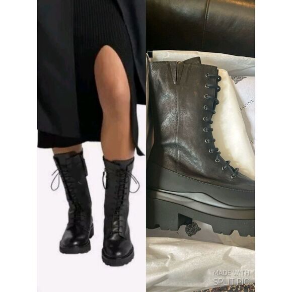 LITA by Ciara Chelsea Lace up Leather Boots - Picture 1 of 8